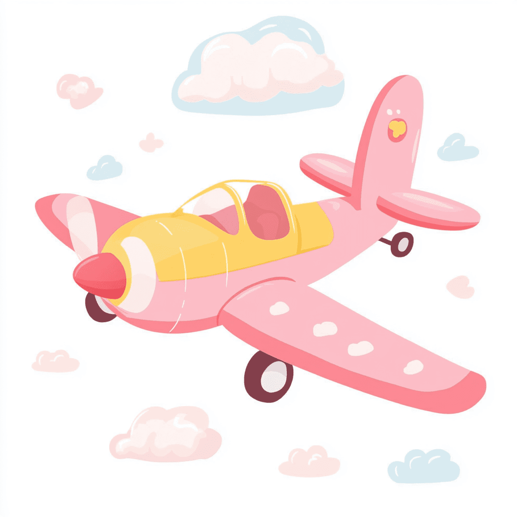 Airplane Autumn original repeating artwork