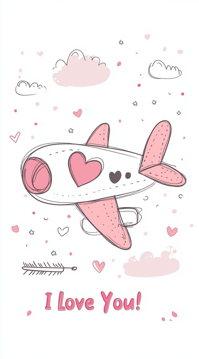 Airplane 308 original repeating artwork