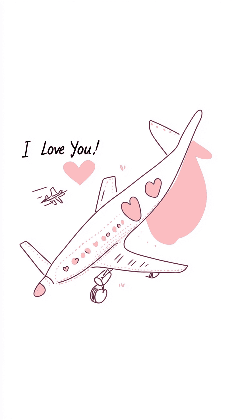 Airplane Bloom original repeating artwork