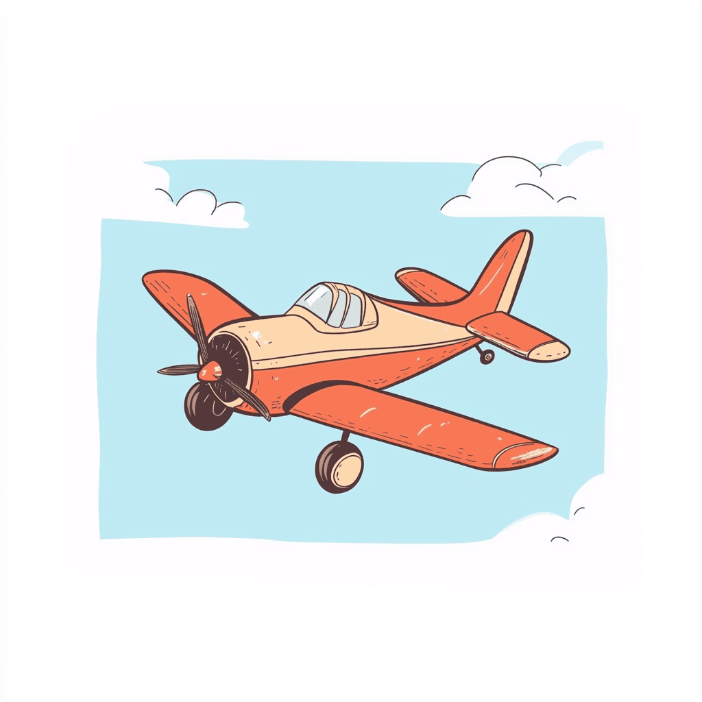Airplane 014 original repeating artwork
