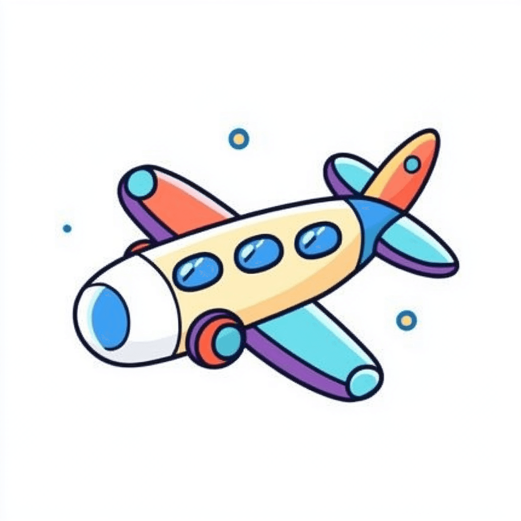 Airplane 135 original repeating artwork
