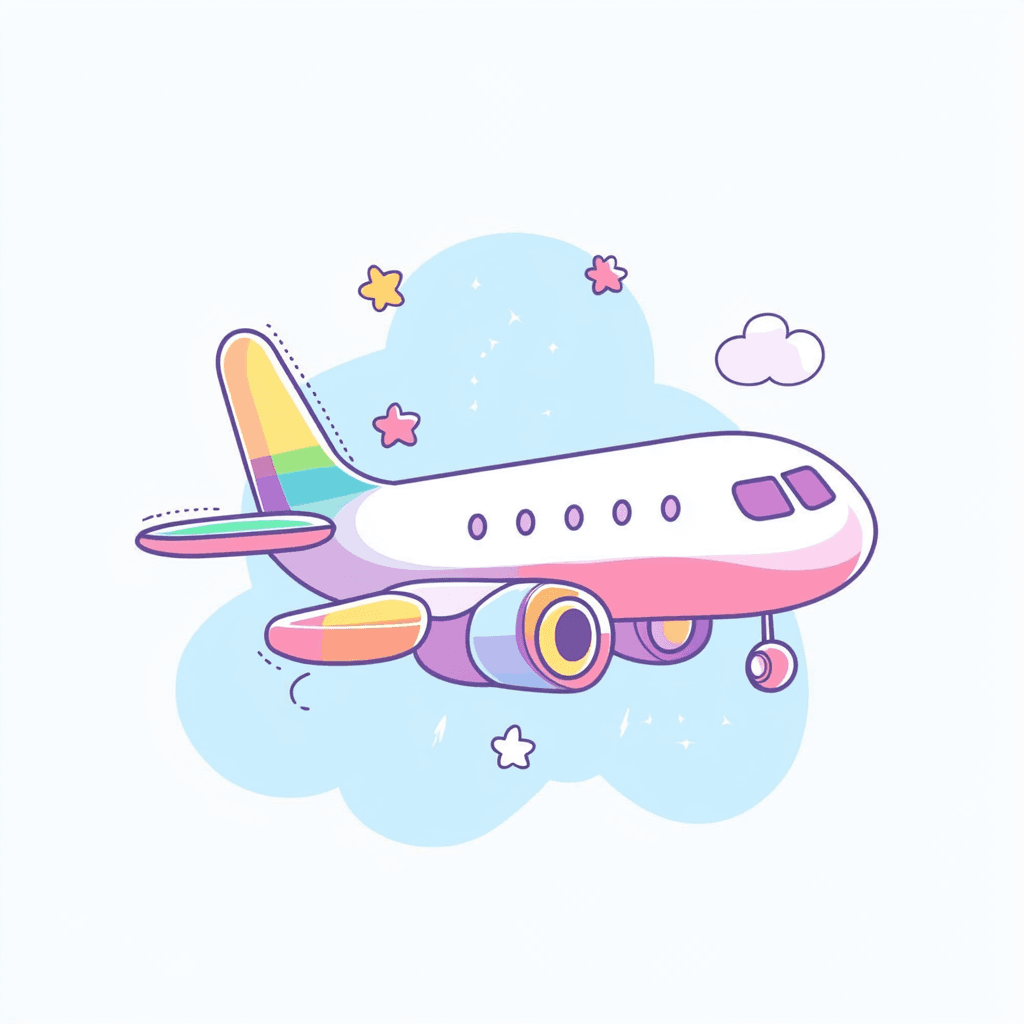 Airplane Point original repeating artwork
