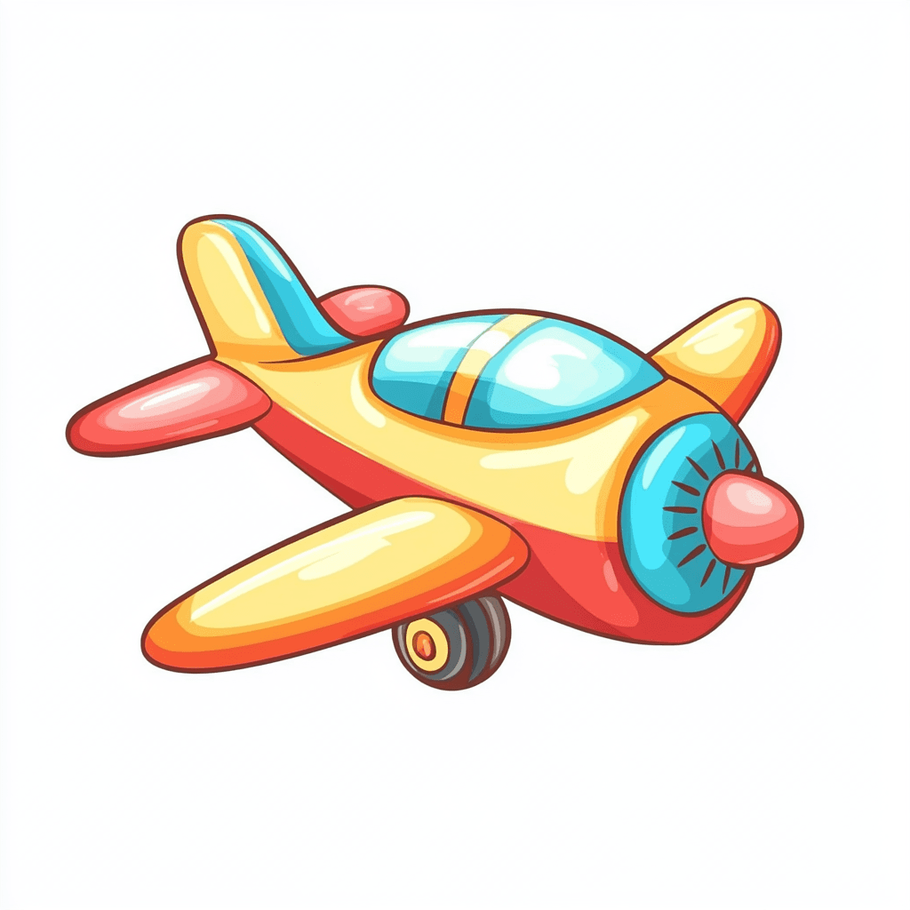 Cartoon Airplane Session original repeating artwork
