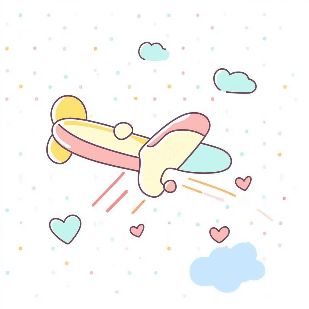 Airplane Series original repeating artwork
