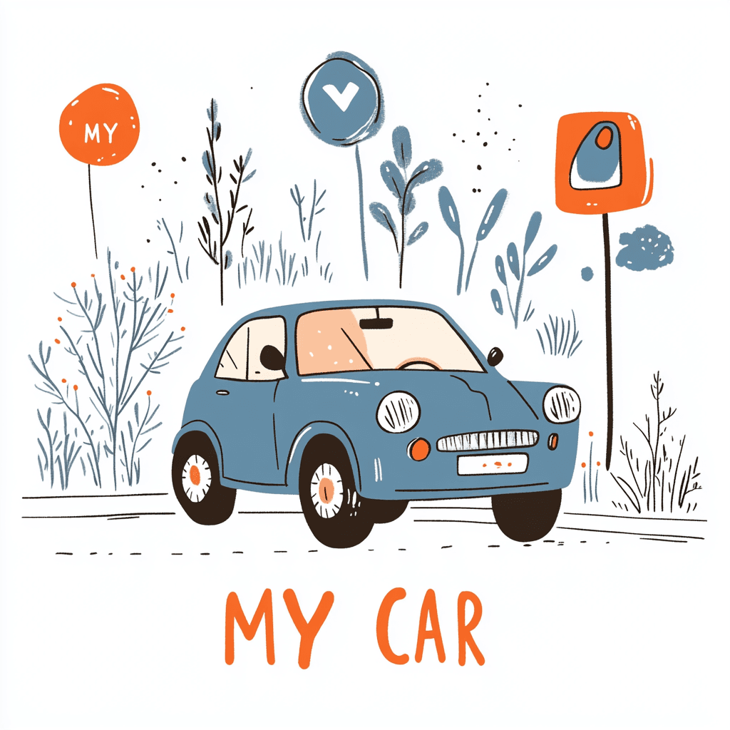 Car Amber original repeating artwork