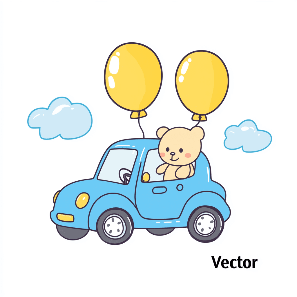 Car Bloom original repeating artwork