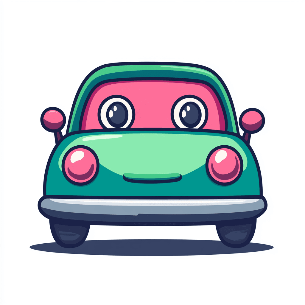 Cartoon Car Road original repeating artwork