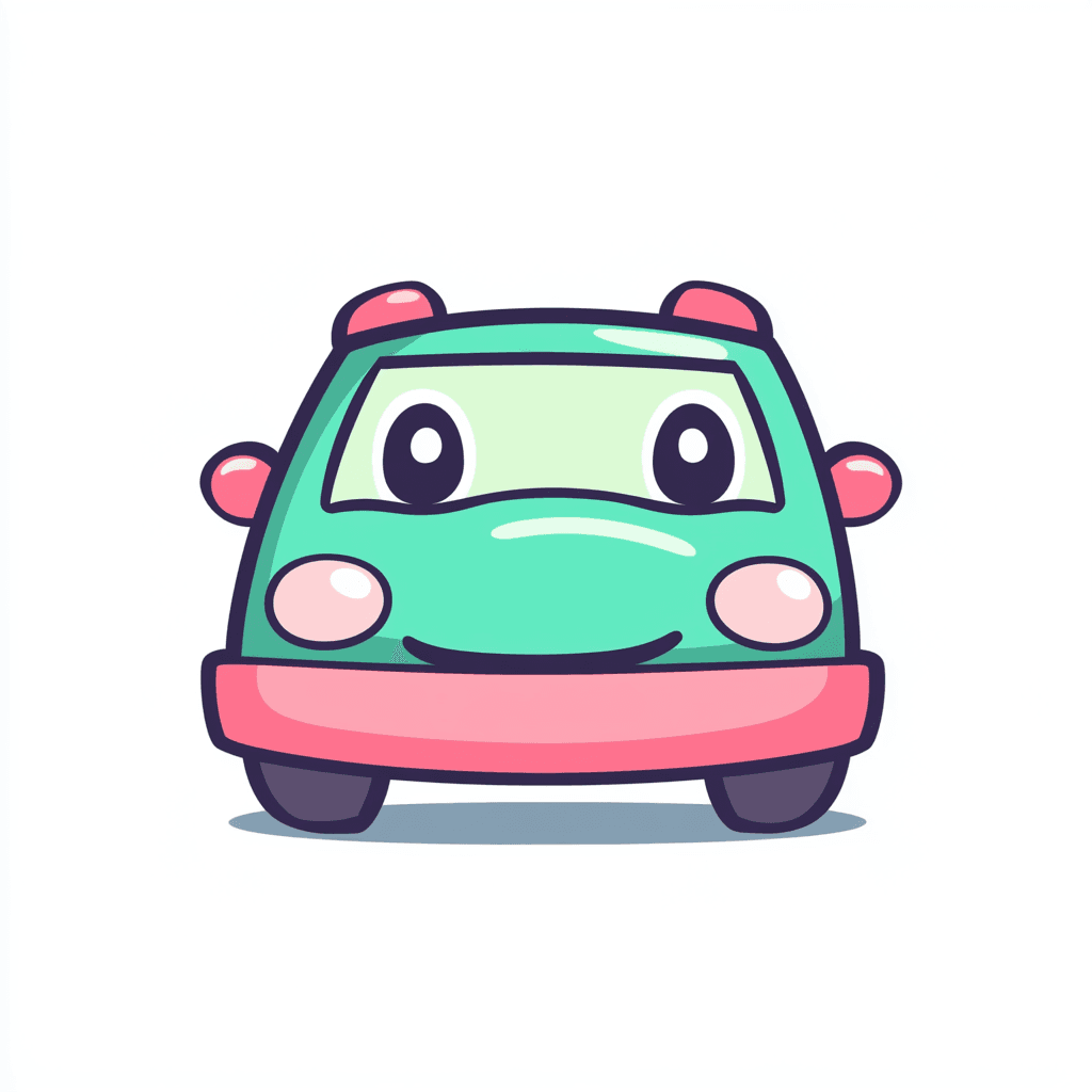 Cartoon Car Autumn original repeating artwork