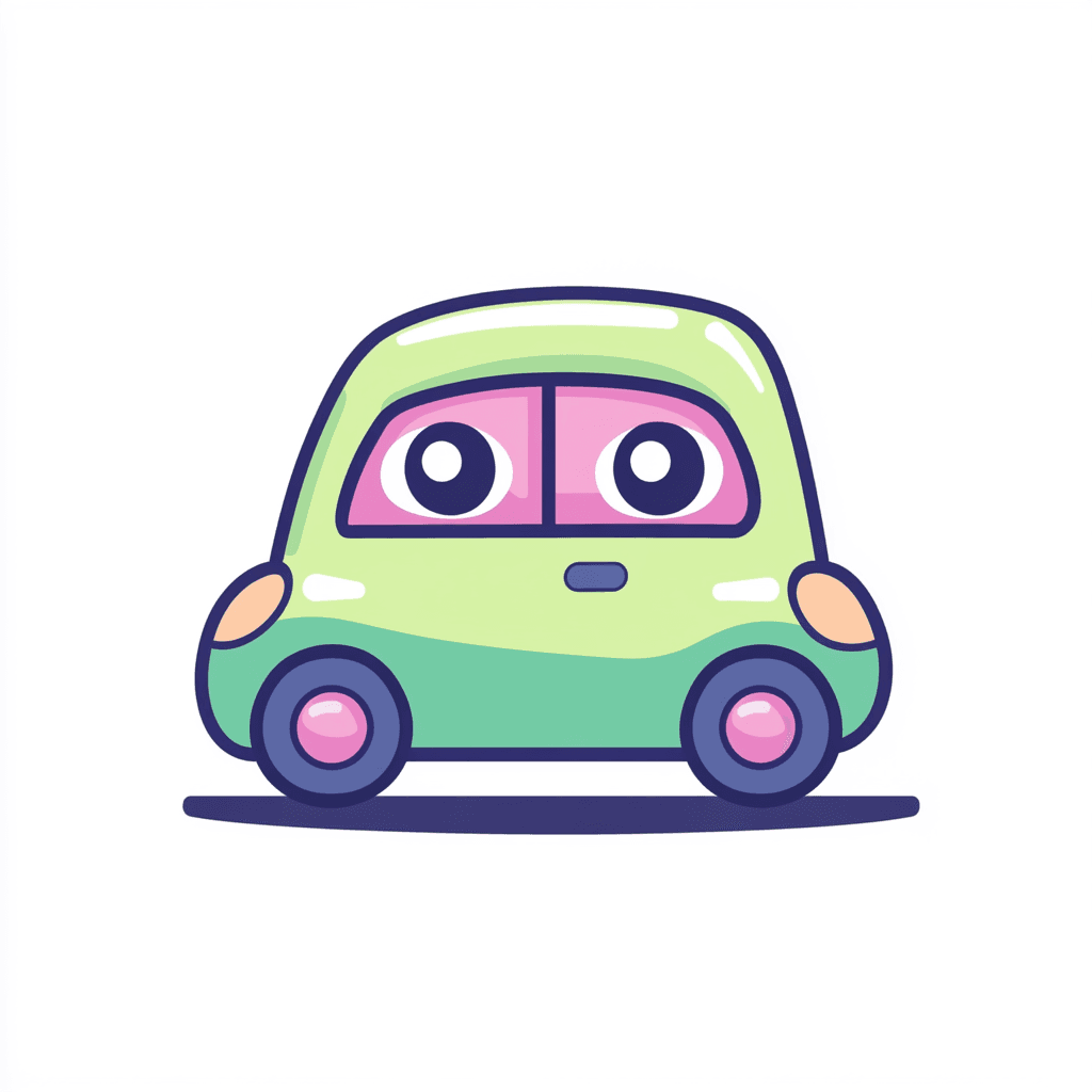 Cartoon Car Party original repeating artwork
