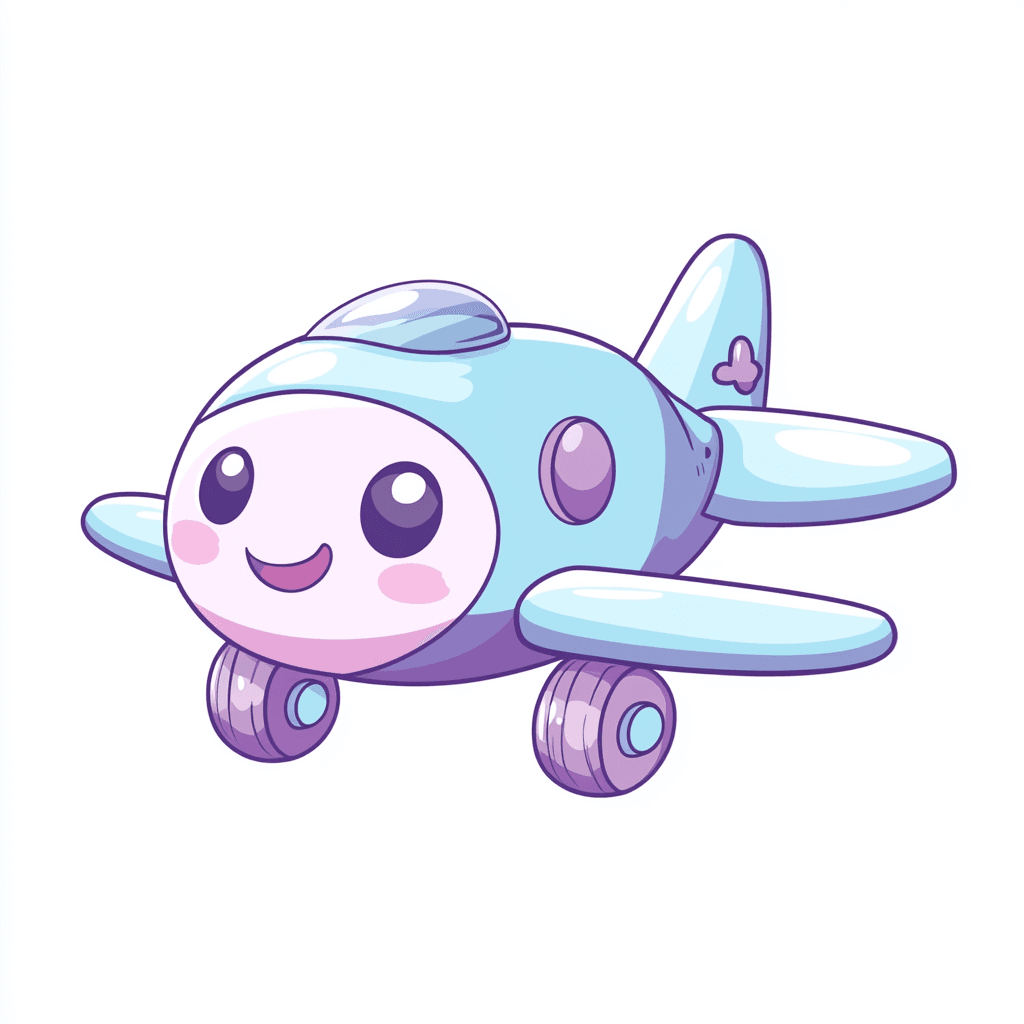 Cartoon Airplane Festival original repeating artwork