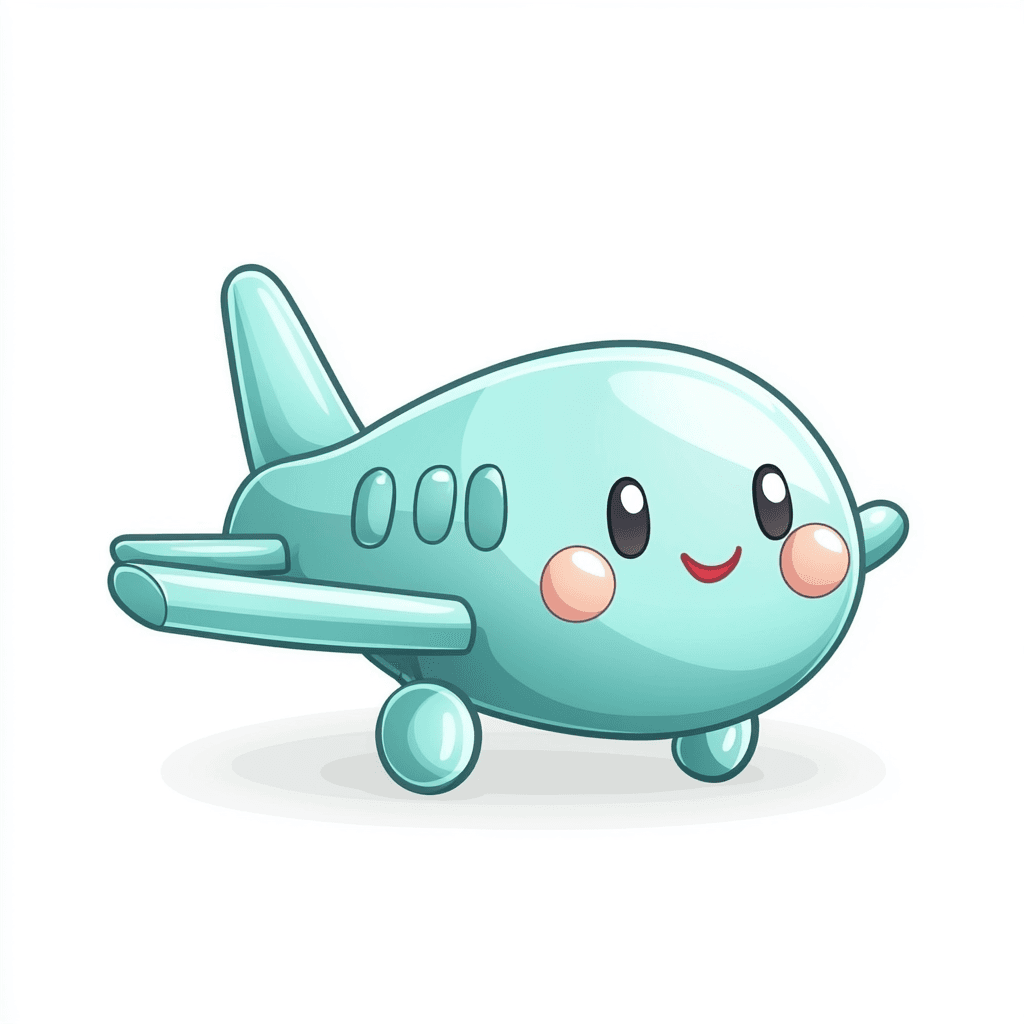 Cartoon Airplane Beats original repeating artwork