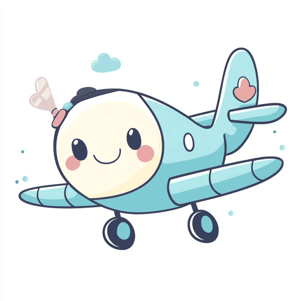 Cartoon Airplane Pop original repeating artwork