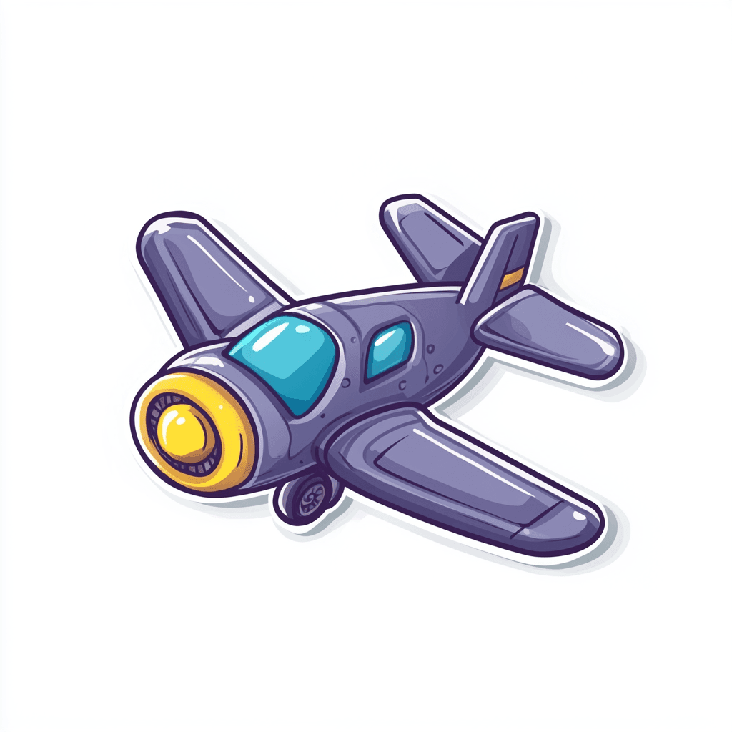 Cartoon Airplane Jam original repeating artwork