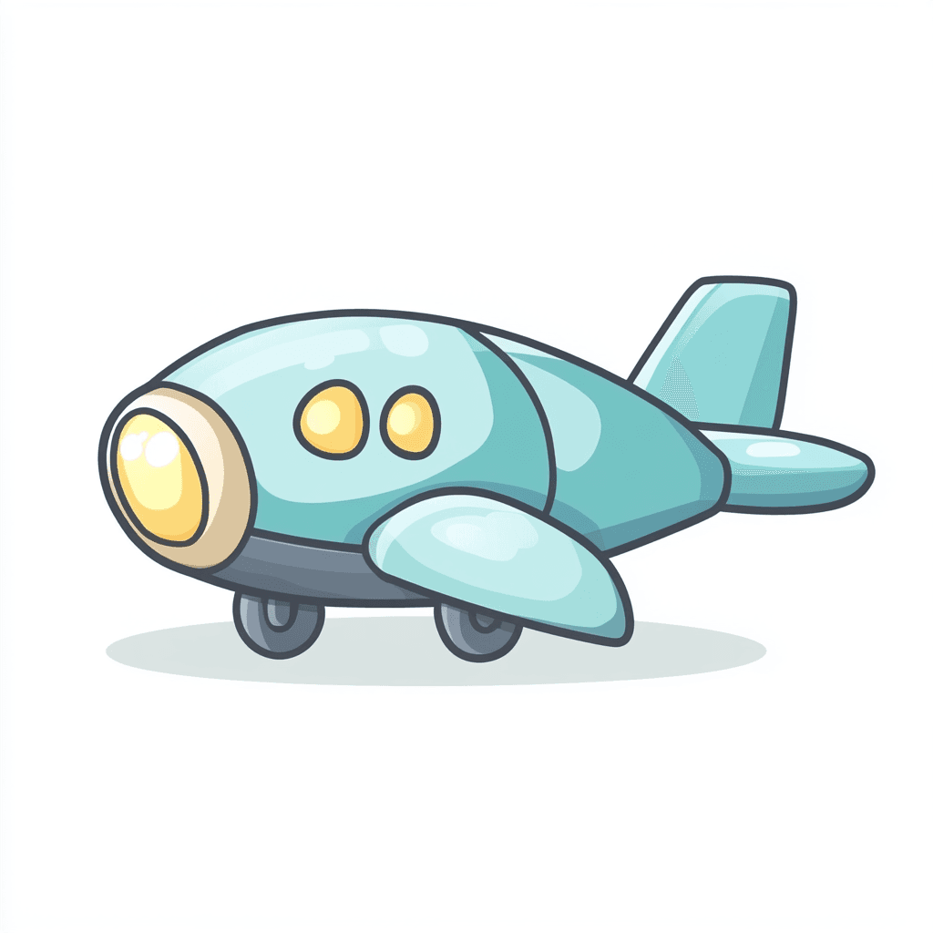 Cartoon Airplane 009 original repeating artwork