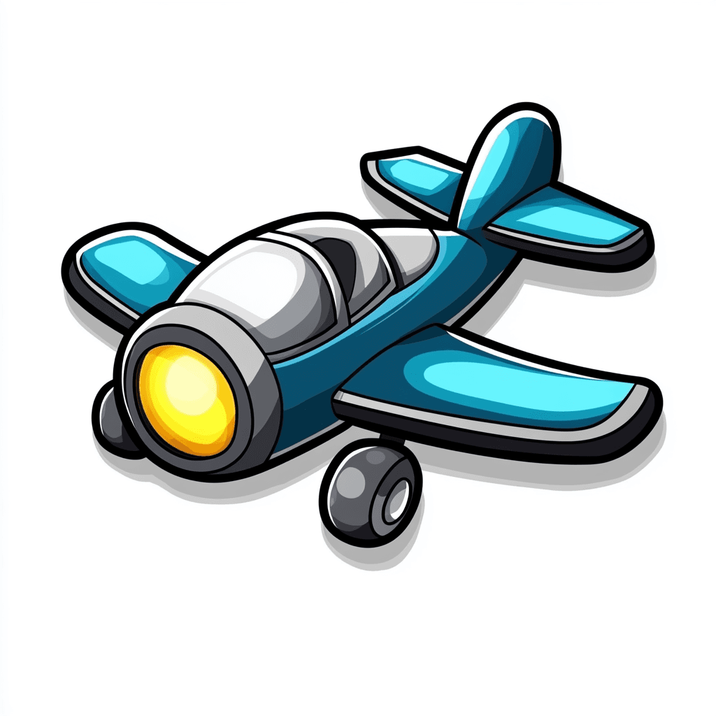Cartoon Airplane 012 original repeating artwork