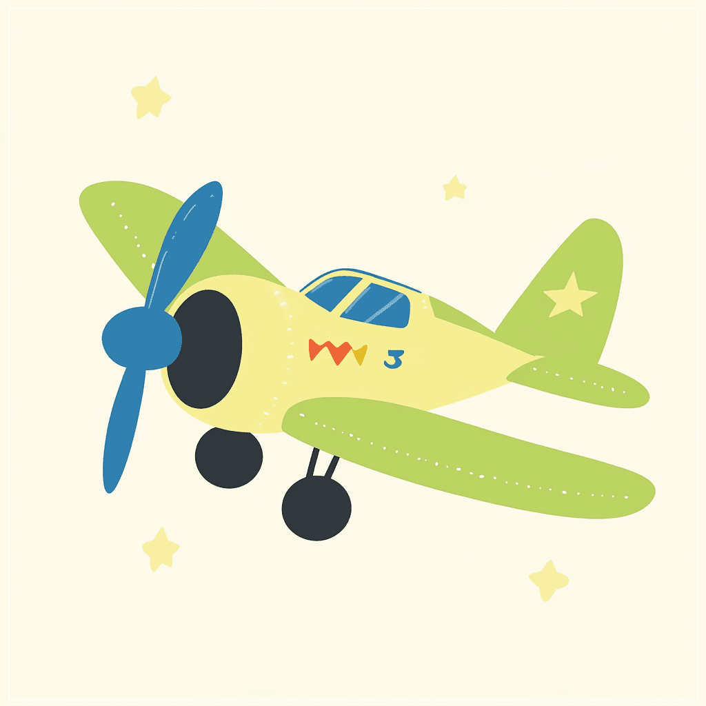 Airplane 052 original repeating artwork