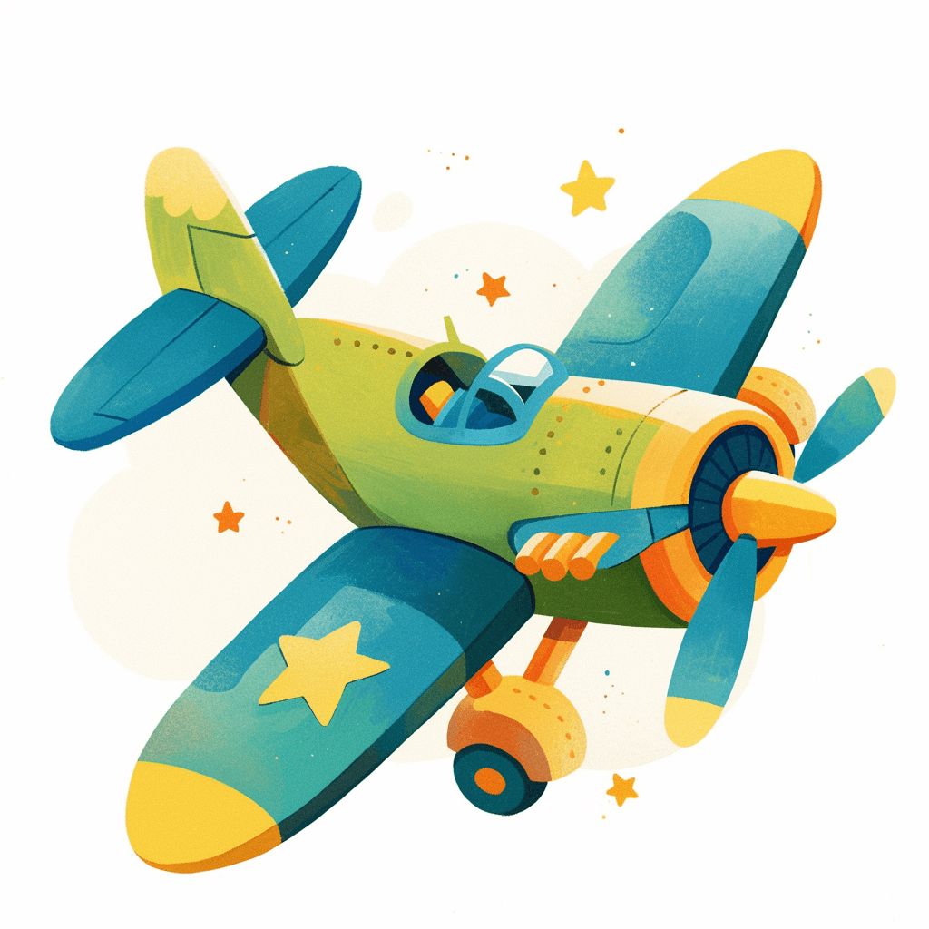 Airplane 001 original repeating artwork