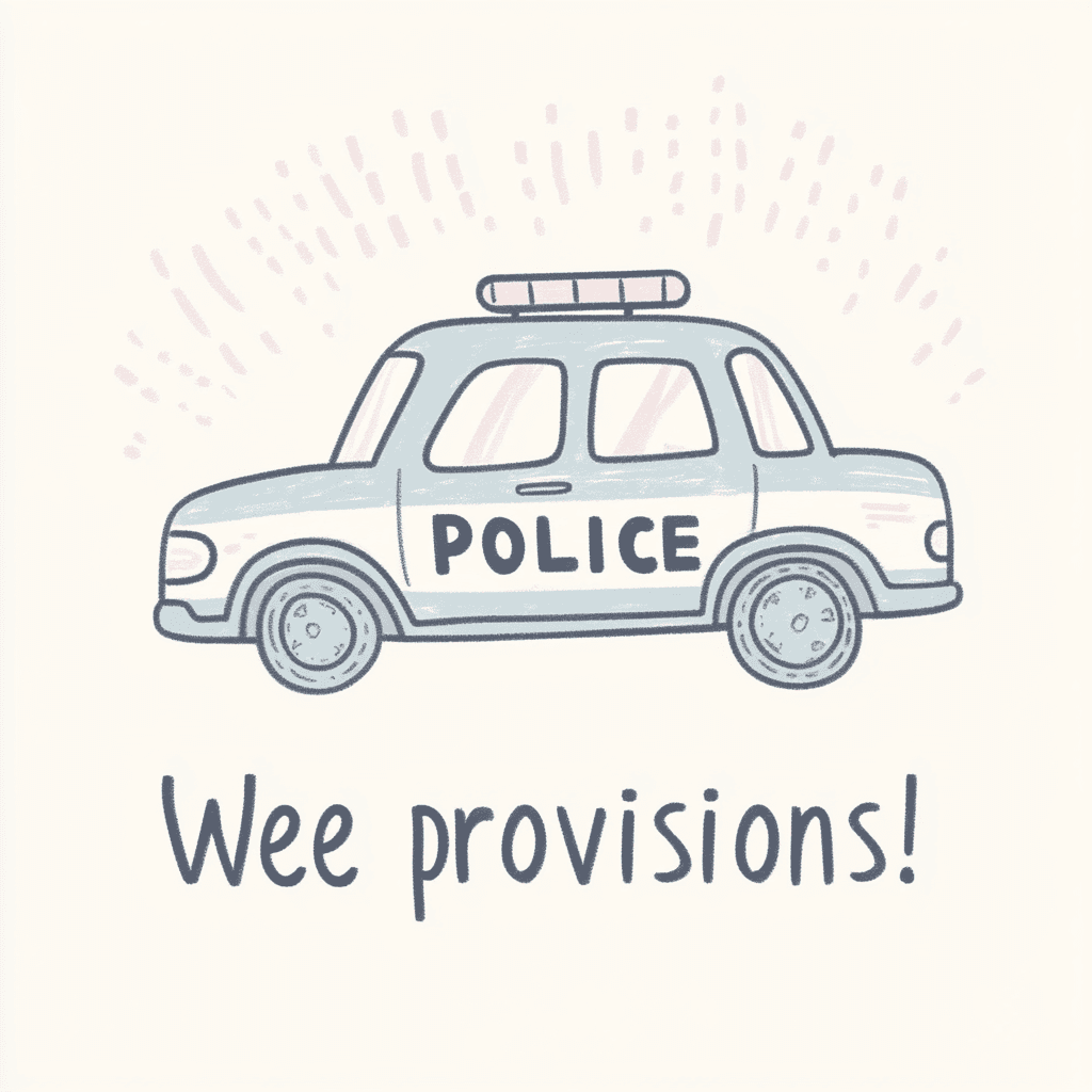 Police Car Crew original repeating artwork