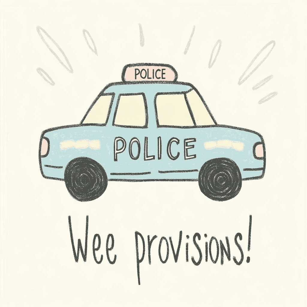 Police Car Collective original repeating artwork
