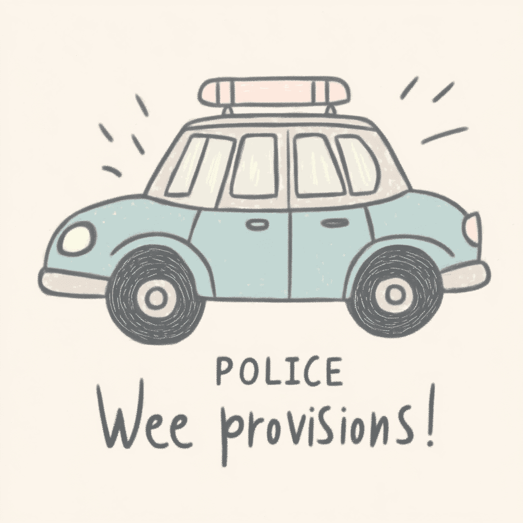 Police Car Party original repeating artwork