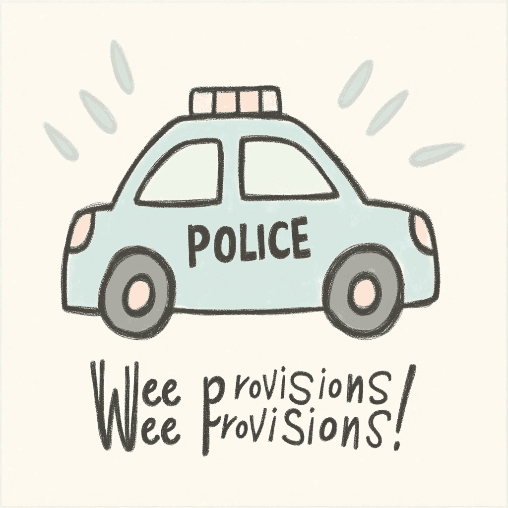 Police Car 002 original repeating artwork