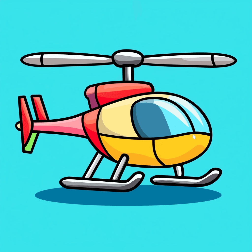 Helicopter Echo original repeating artwork