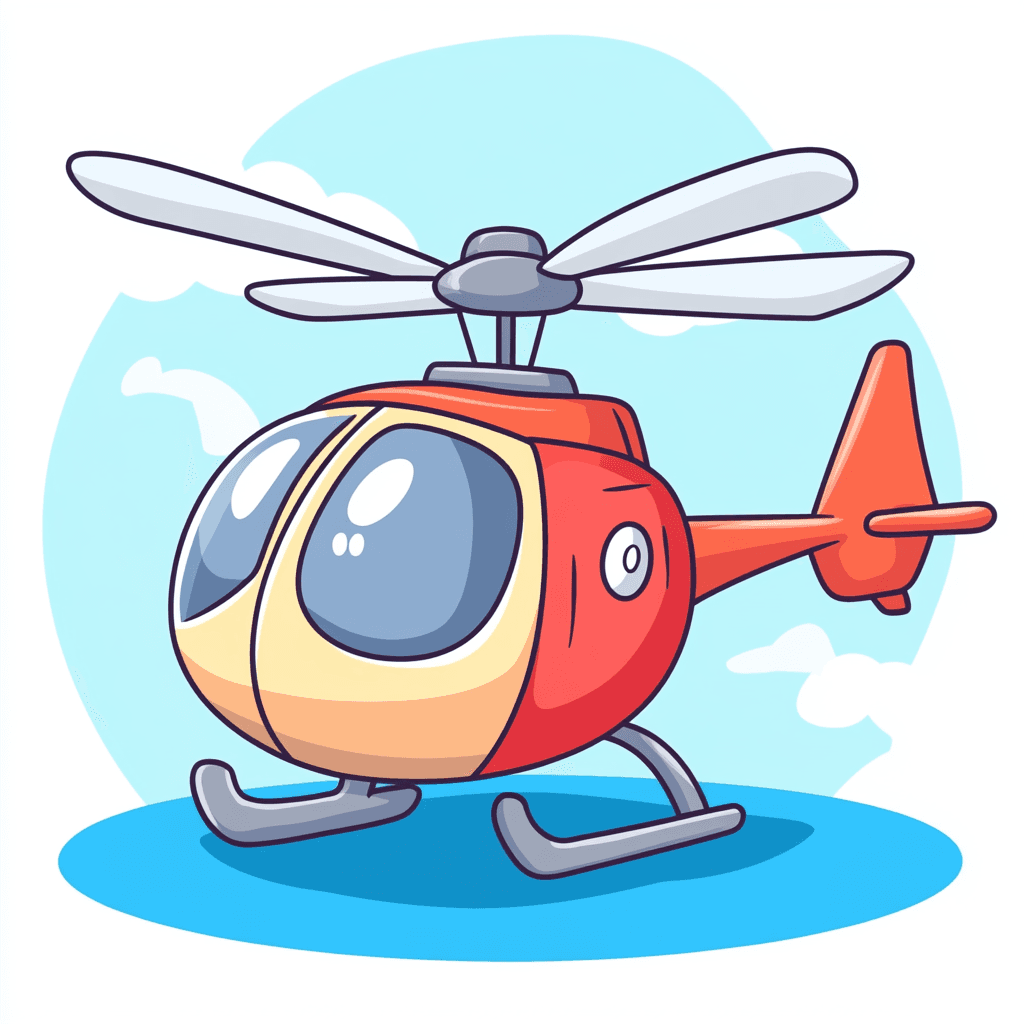 Helicopter Pals original repeating artwork