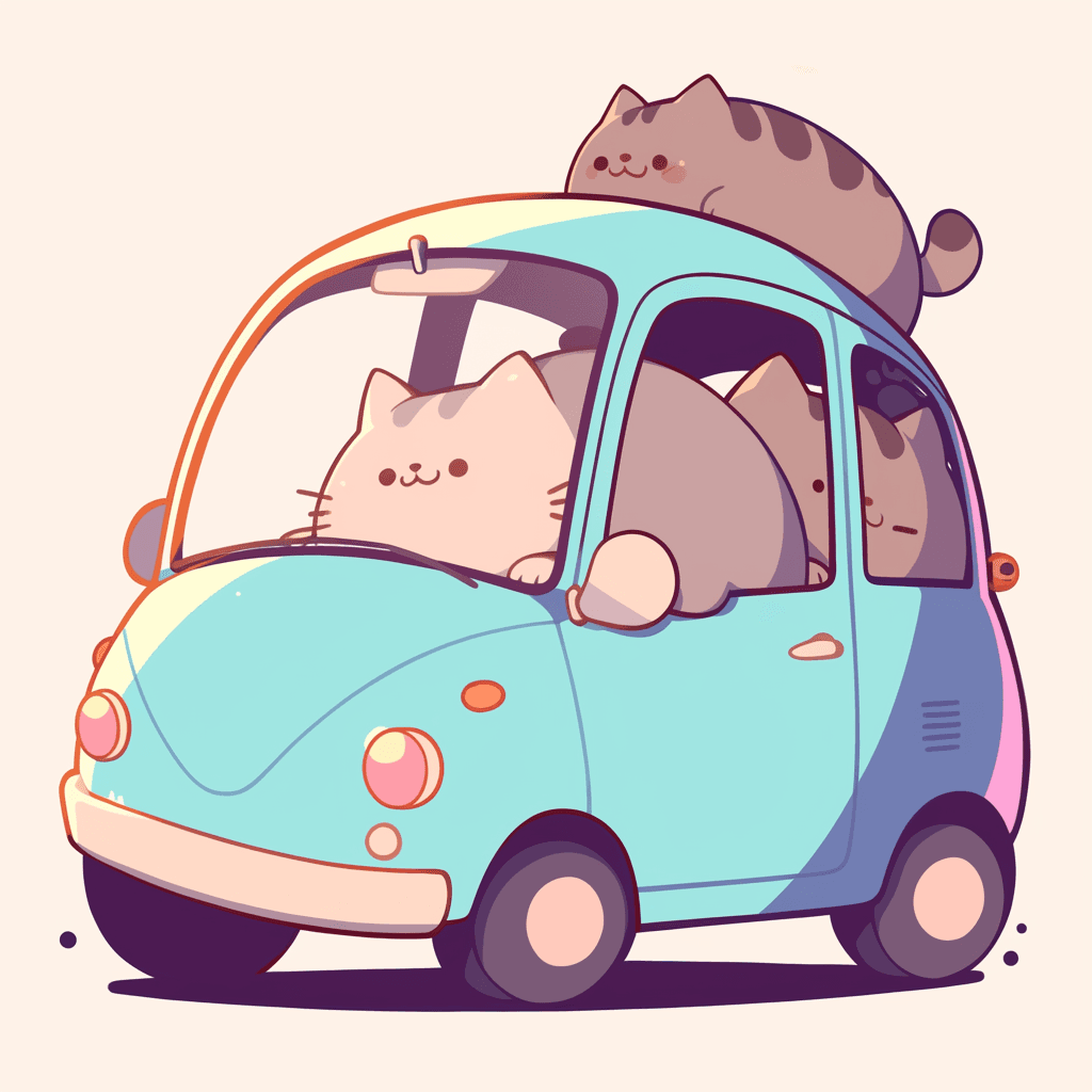 Cartoon Car Groove original repeating artwork