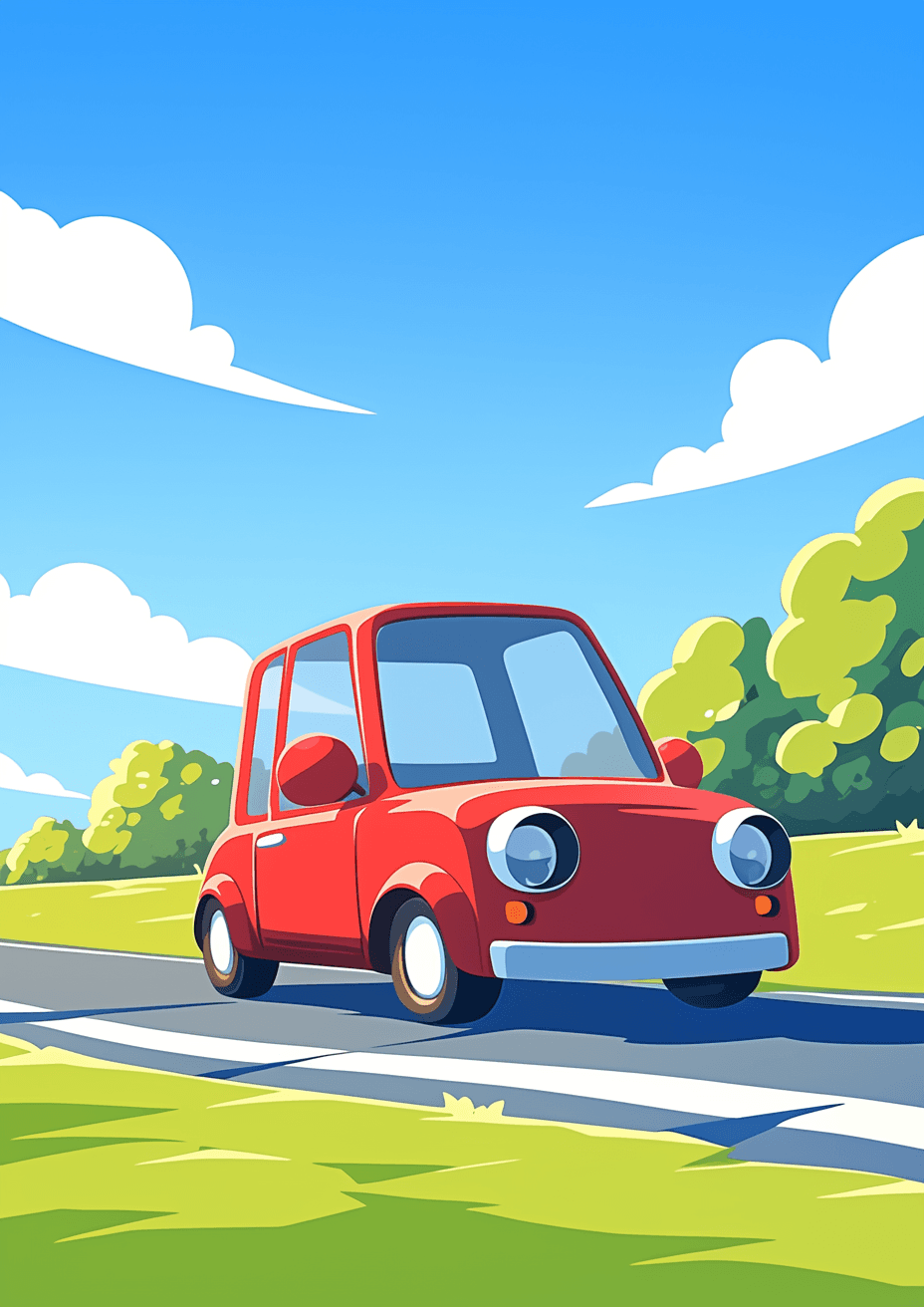 Cartoon Car Jam original repeating artwork