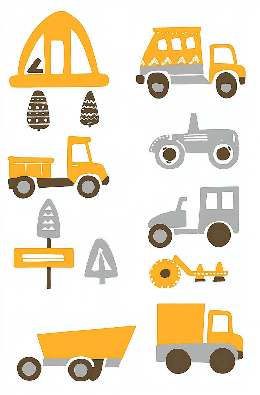 Truck Spin original repeating artwork