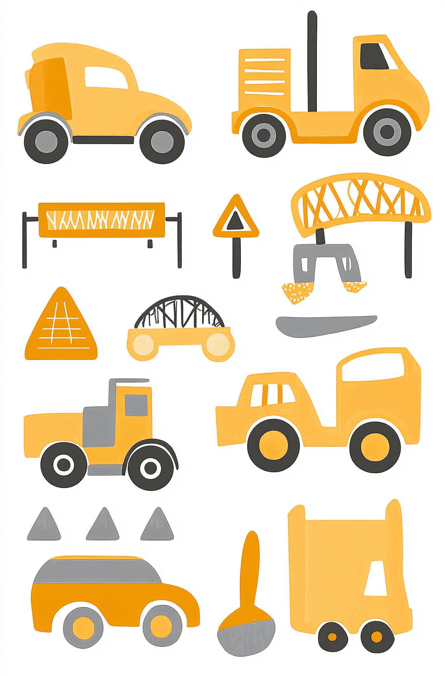 Truck Squad original repeating artwork