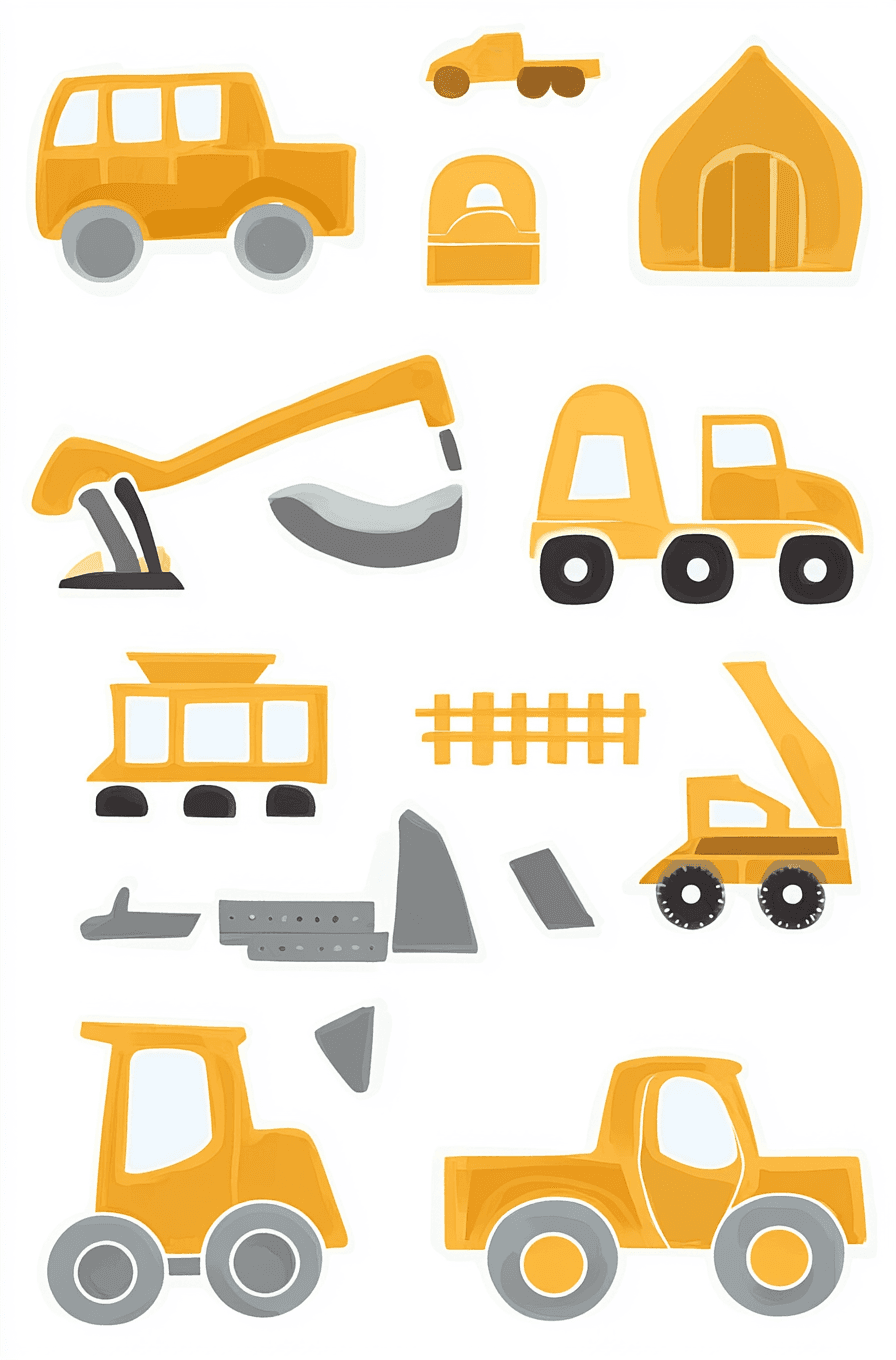 Truck Fair original repeating artwork