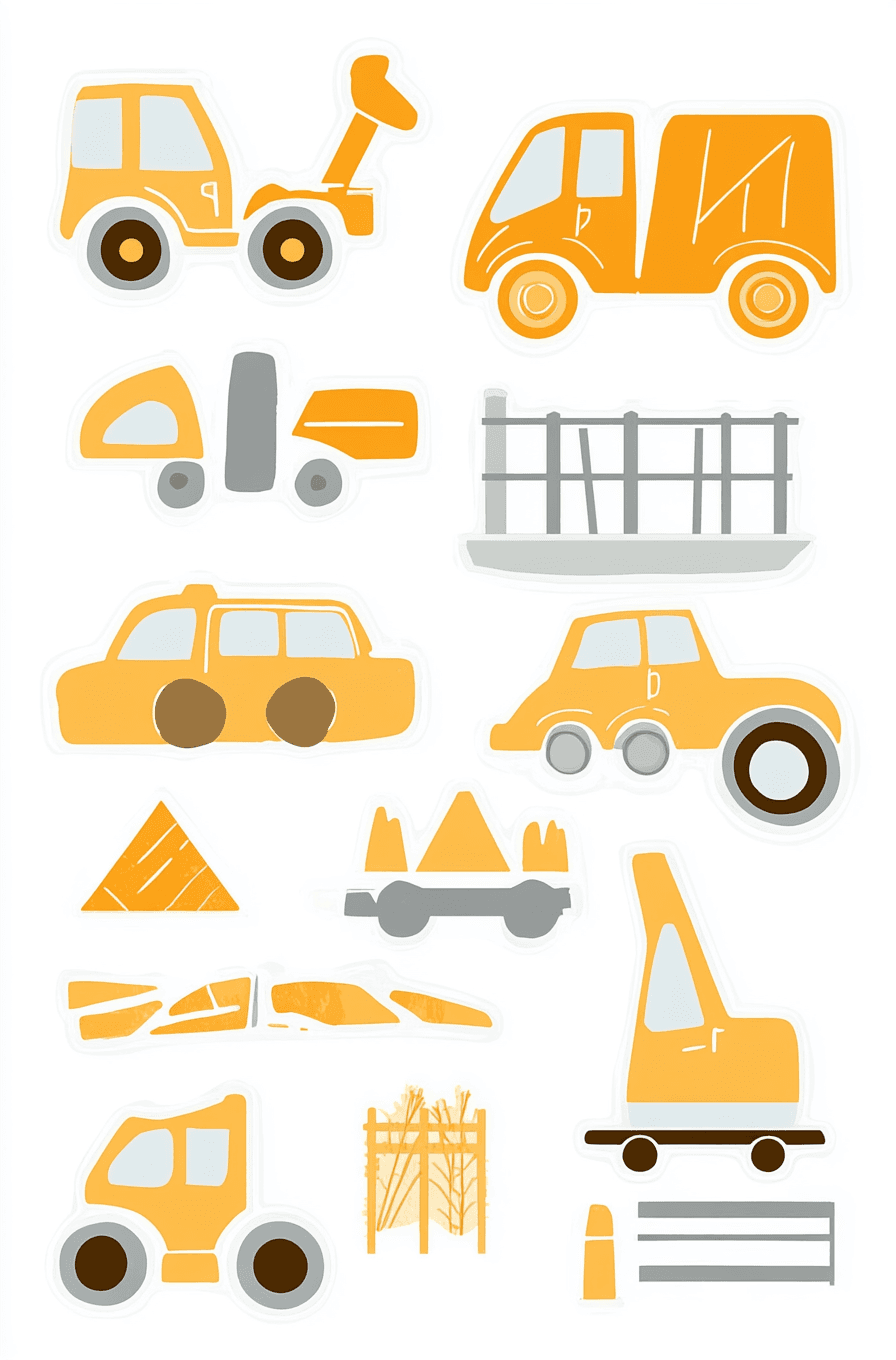 Truck Pop original repeating artwork