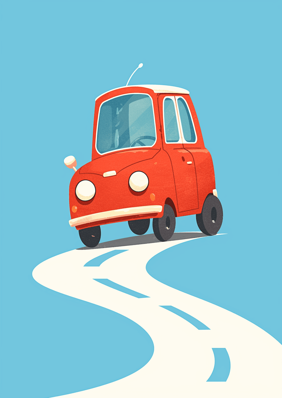 Cartoon Car Buzz original repeating artwork