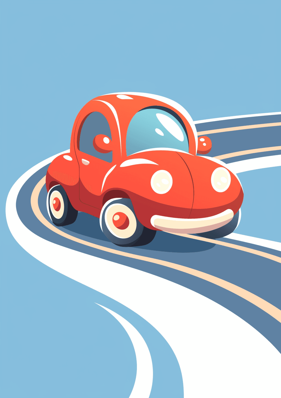 Cartoon Car Gang original repeating artwork