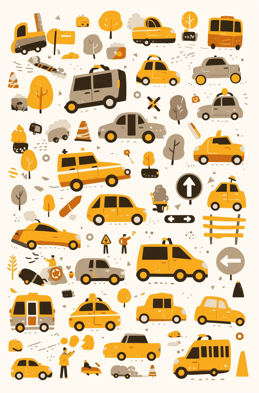 Truck Fizz original repeating artwork