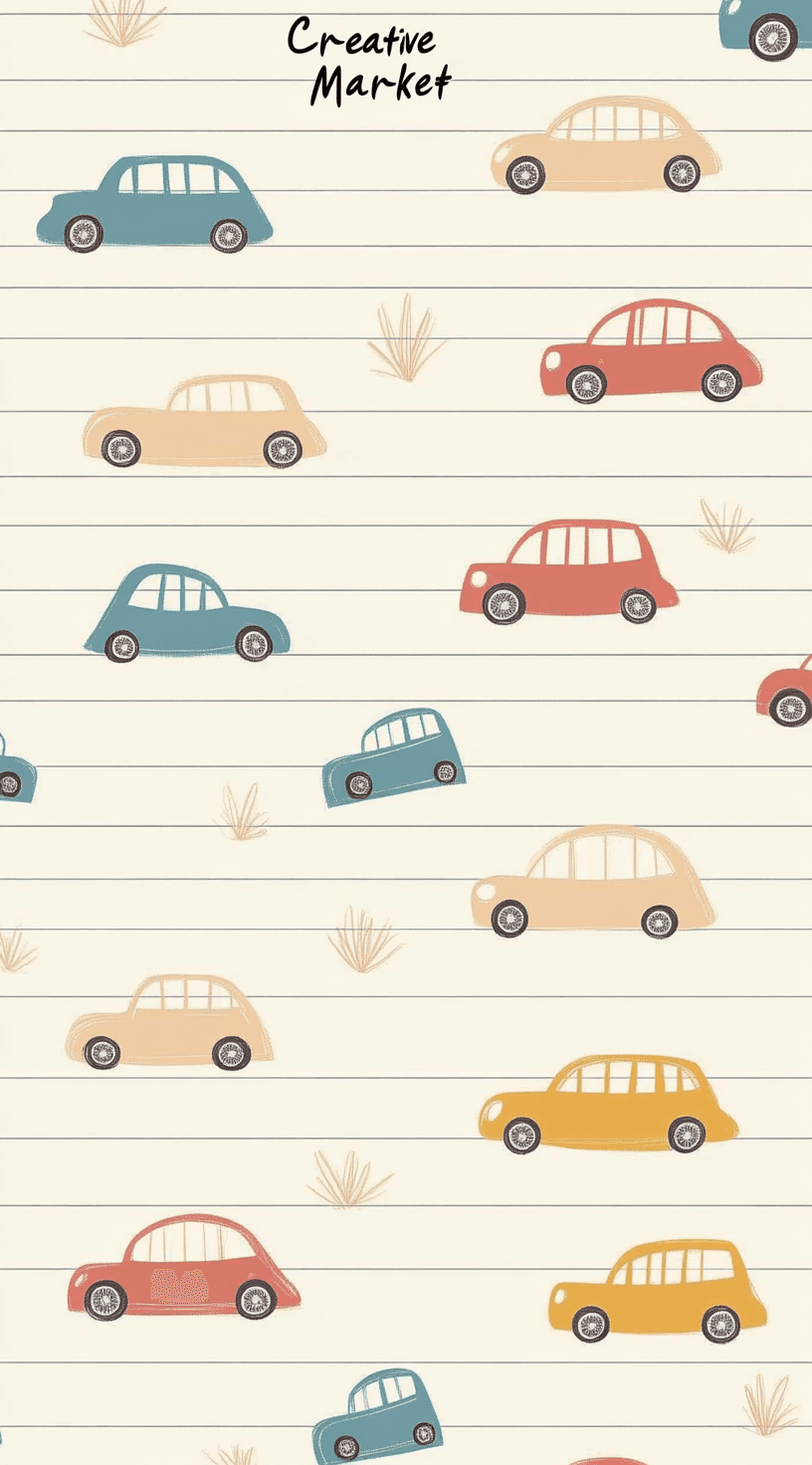 Car Snap original repeating artwork