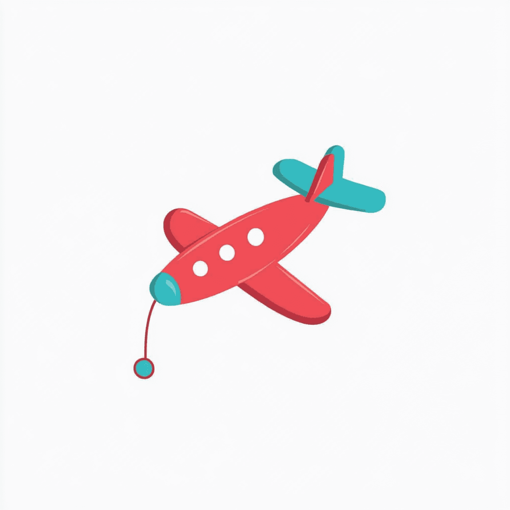 Cartoon Airplane Groove original repeating artwork