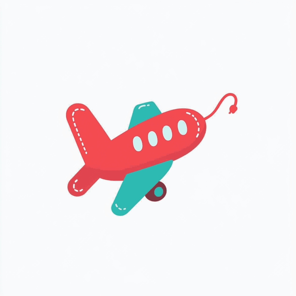 Cartoon Airplane 010 original repeating artwork