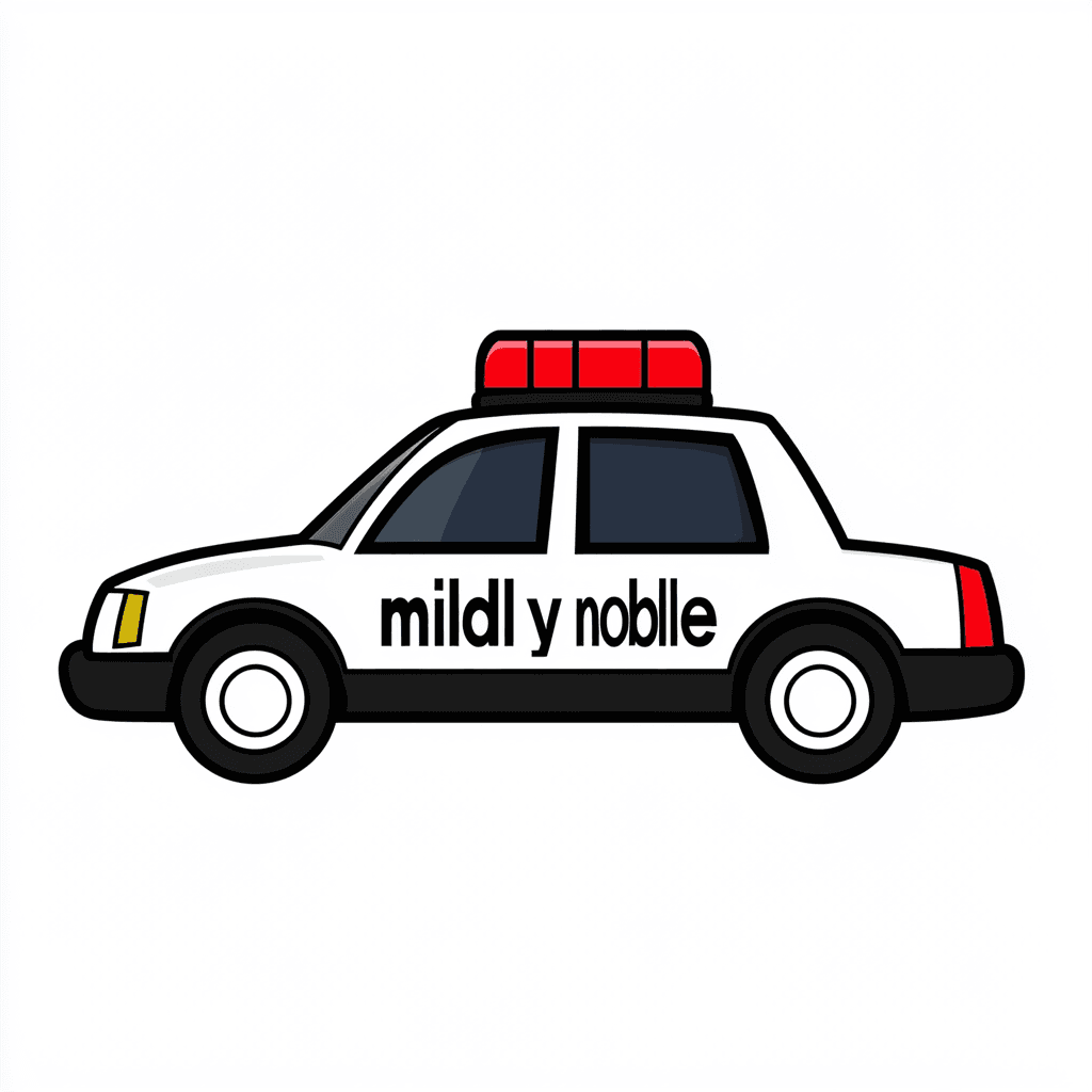 Police Car Festival original repeating artwork