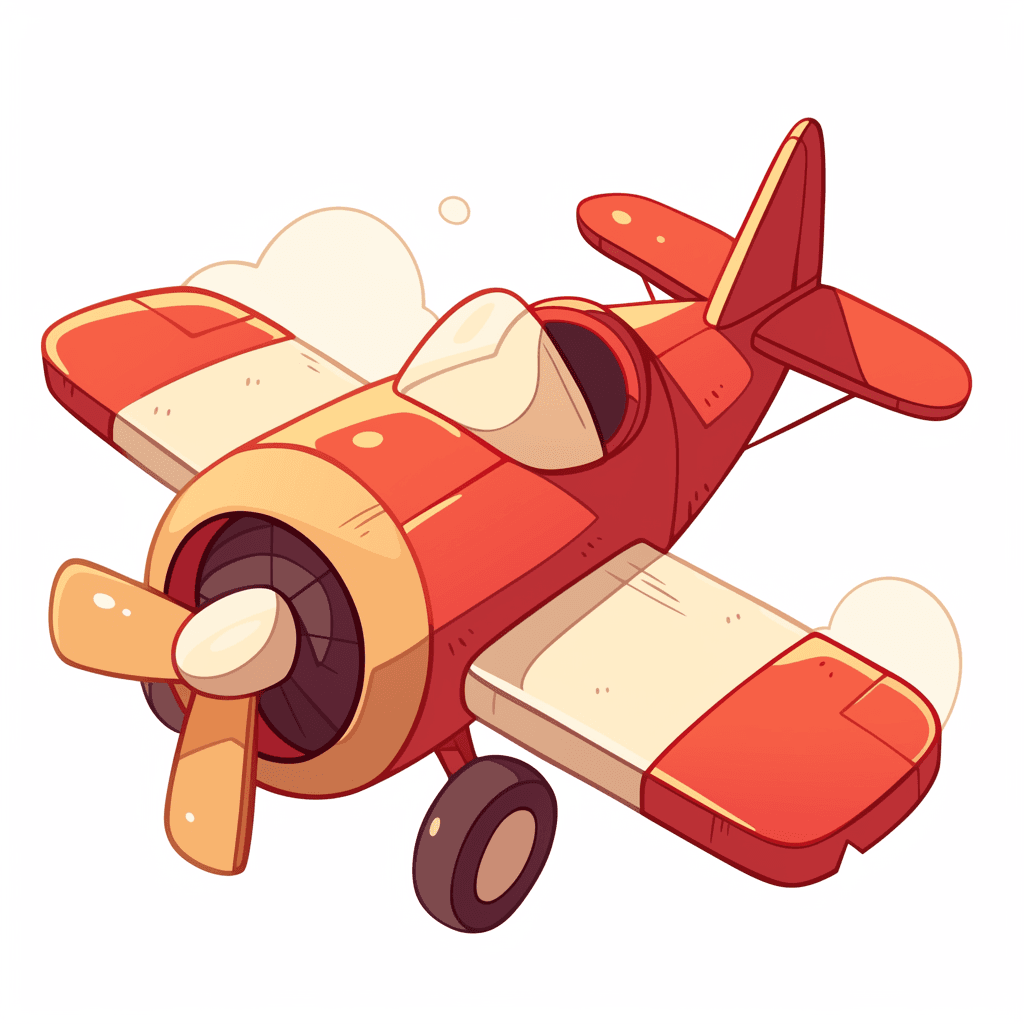 Cartoon Airplane Club original repeating artwork