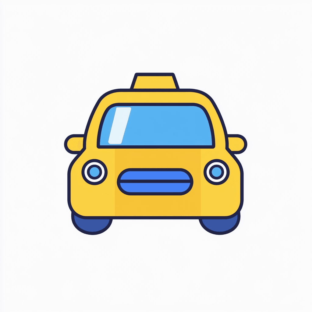Cartoon Taxi Squad original repeating artwork