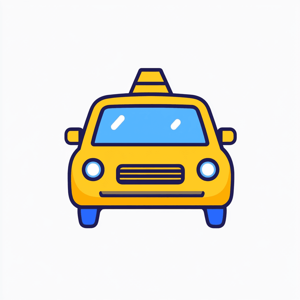 Cartoon Taxi Club original repeating artwork