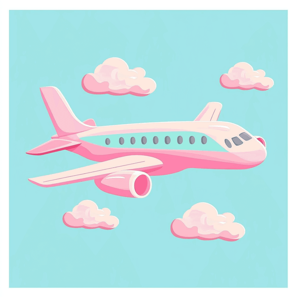 Airplane Rise original repeating artwork