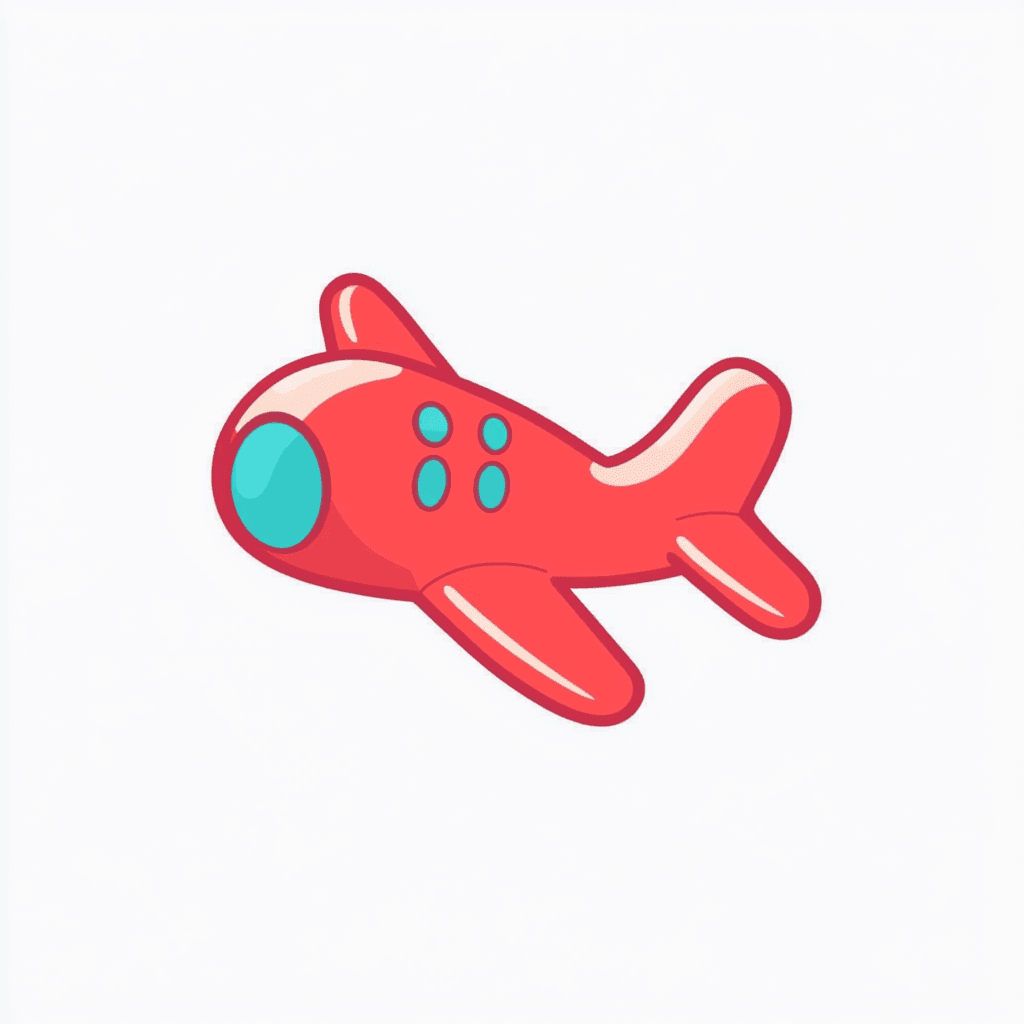 Airplane 124 original repeating artwork