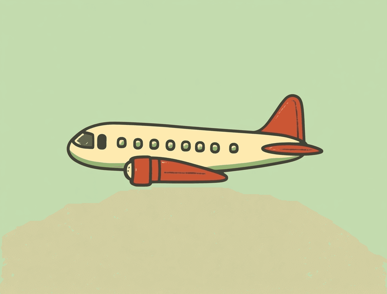 Airplane 402 original repeating artwork