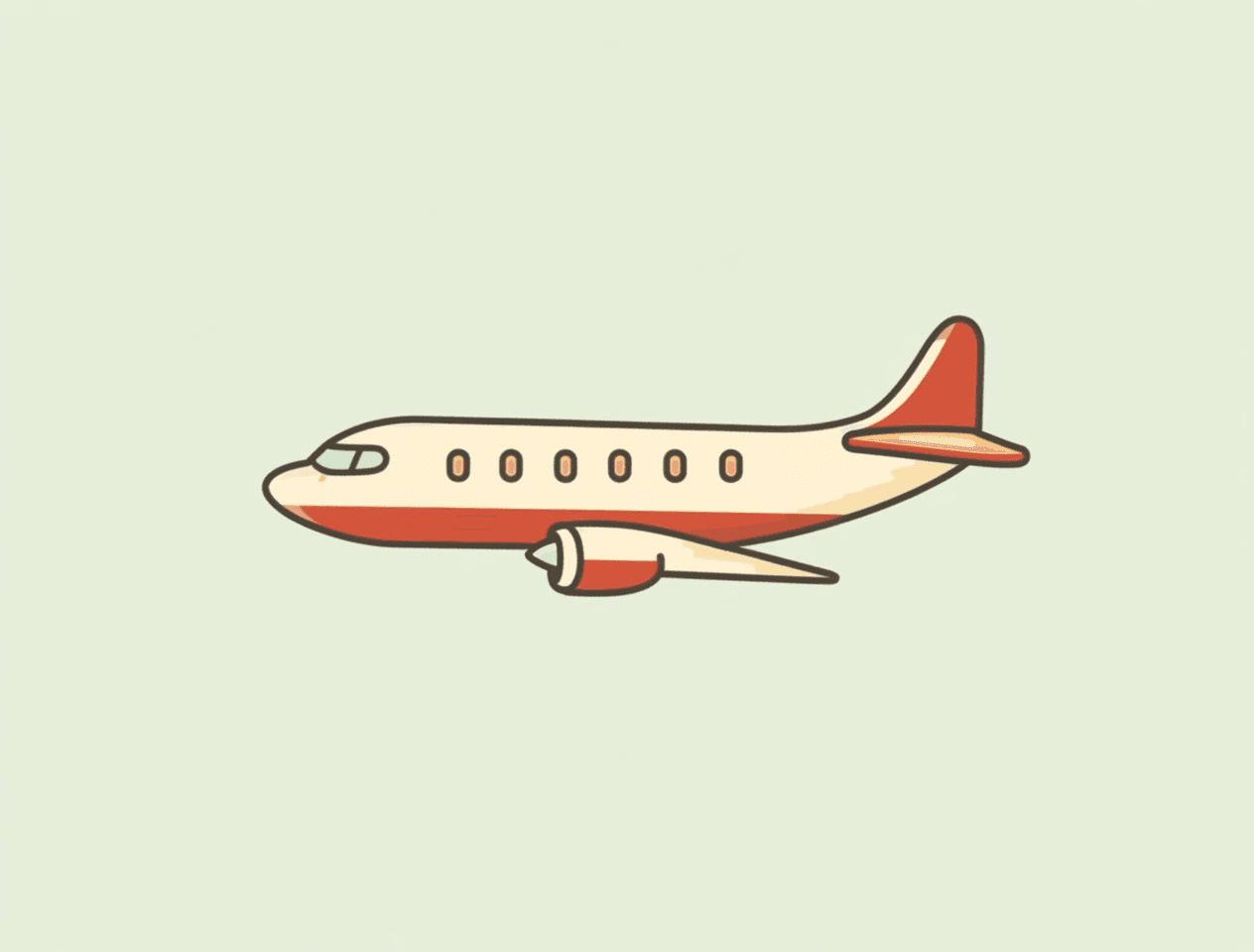 Airplane 197 original repeating artwork