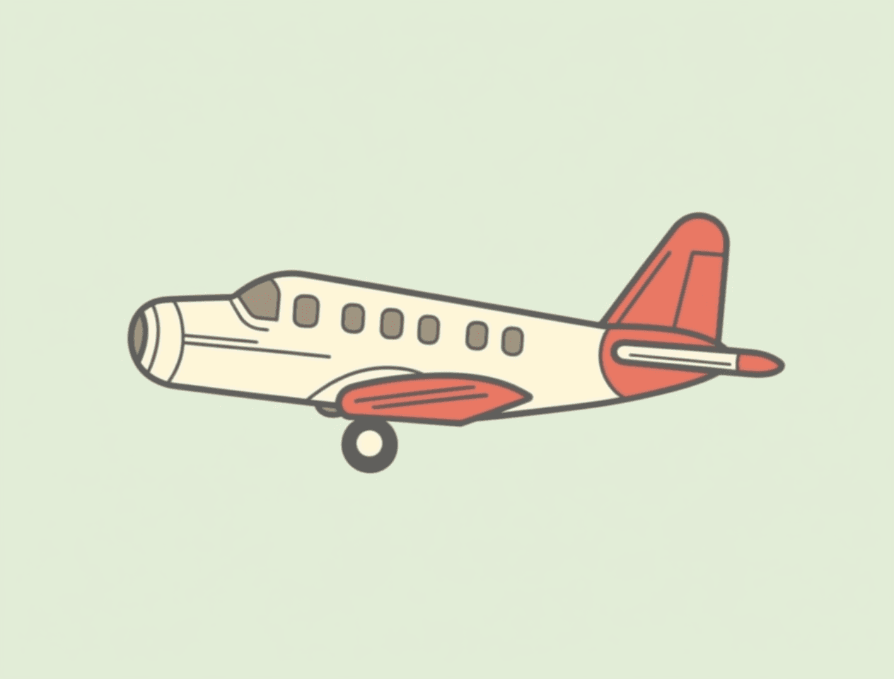 Airplane Flip original repeating artwork