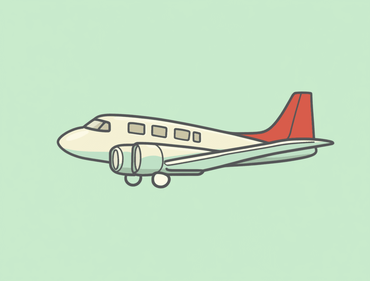 Airplane Bop original repeating artwork