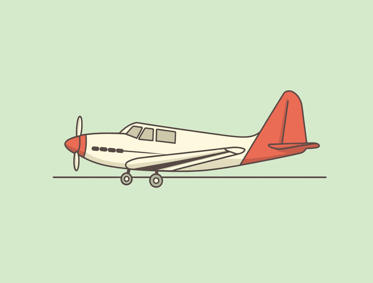 Airplane Pals original repeating artwork